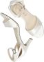 Tamaris Elegante zilveren parel hoge hak sandalen White - Thumbnail 5