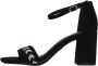 Tamaris Stijlvolle zwarte leren hoge hak sandalen Black Dames - Thumbnail 81