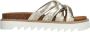 Tamaris Metallic Gouden Gevlochten Leren Slipper Yellow Dames - Thumbnail 47