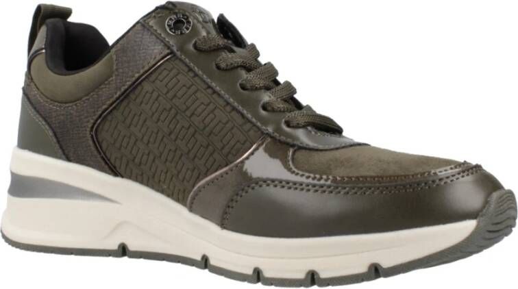 tamaris Sportieve Sneakers voor Actieve Levensstijl Green Dames