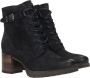 Tamaris Stijlvolle Blauwe Enkellaars met Bruine Hak Blauw Dames - Thumbnail 14