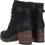 Tamaris Stijlvolle Blauwe Enkellaars met Bruine Hak Blauw Dames - Thumbnail 15
