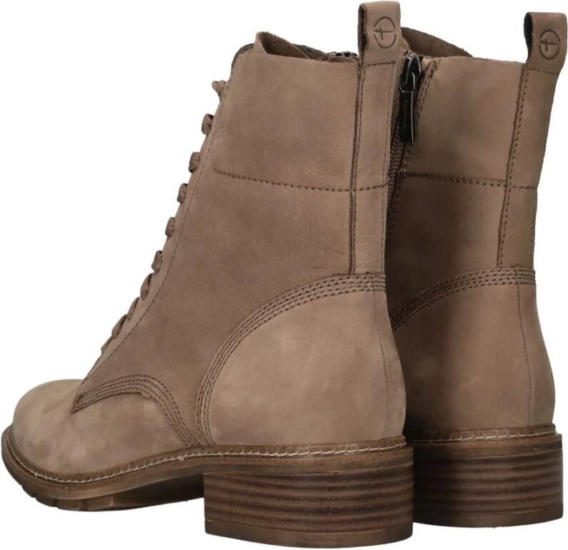 tamaris Stijlvolle dames veterboot Beige Dames