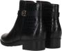Tamaris Stijlvolle enkellaars met dierenprint en gouden accenten Zwart Dames - Thumbnail 10
