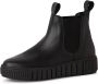 Tamaris dames chelsea boot leren laarzen enkellaars vrouwen leer M25403 zwart - Thumbnail 6