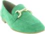 Tamaris Groene suède loafers met verharde hiel en gouden detail Green Dames - Thumbnail 12