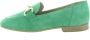 Tamaris Groene suède loafers met verharde hiel en gouden detail Green Dames - Thumbnail 13