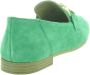 Tamaris Groene suède loafers met verharde hiel en gouden detail Green Dames - Thumbnail 14