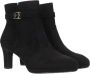 Tamaris Stijlvolle zwarte enkellaars met gouden accent Zwart Dames - Thumbnail 15