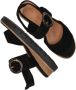 Tamaris Trendy Comfortabele Suède Sandaal Black Dames - Thumbnail 14