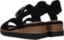 Tamaris Trendy Comfortabele Suède Sandaal Black Dames - Thumbnail 16