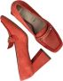 Tamaris Trendy Oranje Suède Pump met Zilveren Detail Orange Dames - Thumbnail 6