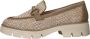 Tamaris Vegan geweven loafer met bruine accenten Beige Dames - Thumbnail 17