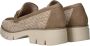 Tamaris Vegan geweven loafer met bruine accenten Beige Dames - Thumbnail 21