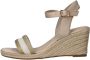 Tamaris Vegan Nude Sleehak Sandaal Beige Dames - Thumbnail 19