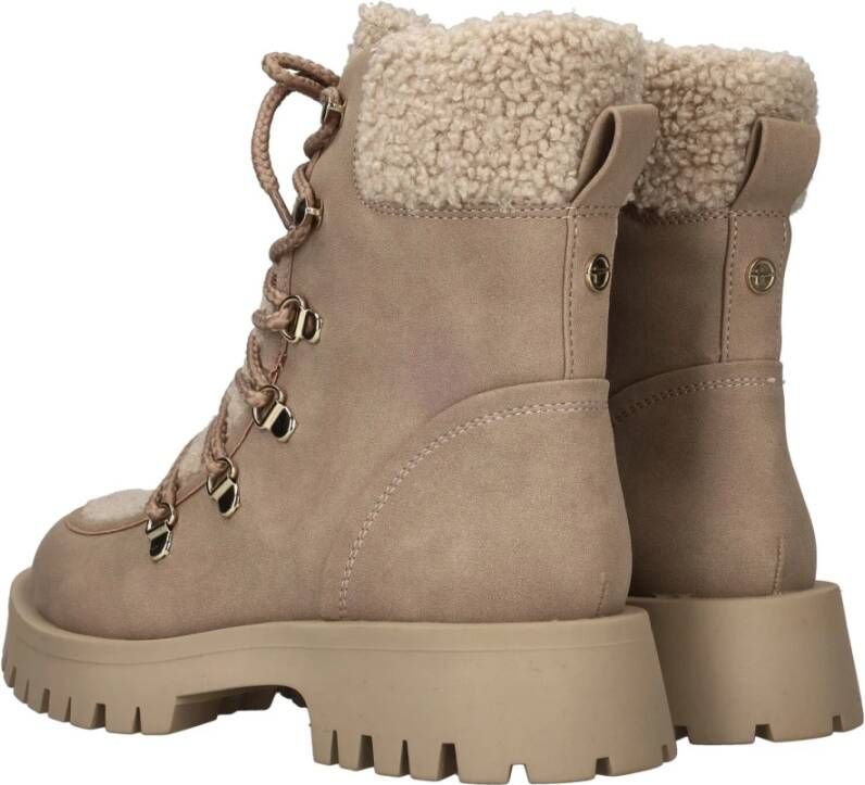 tamaris Warme Teddy-Gevoerde Veterboot voor Dames Beige Dames