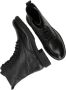 Tamaris Zwarte leren veterschoenen met gouden details Black Dames - Thumbnail 8