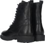 Tamaris Zwarte leren veterschoenen met gouden details Black Dames - Thumbnail 9