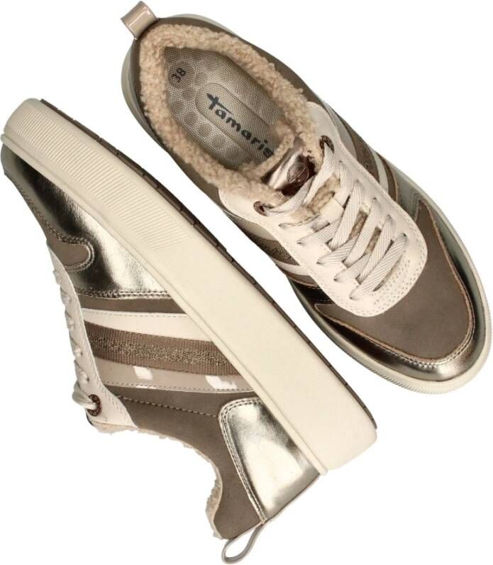 tamaris veterschoen Beige Dames