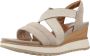 Tamaris Sandalen met sleehak taupe Leer Dames - Thumbnail 16