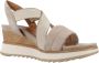 Tamaris Sandalen met sleehak taupe Leer Dames - Thumbnail 19