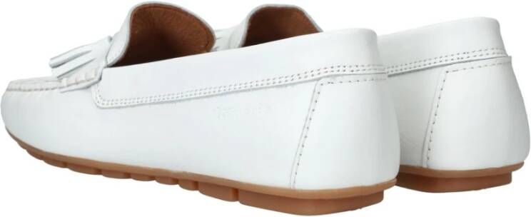 tamaris Witte leren instap loafers voor dames White Dames