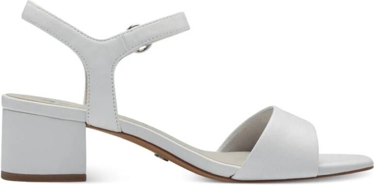 tamaris Witte Open Platte Sandalen Vrouwen White Dames