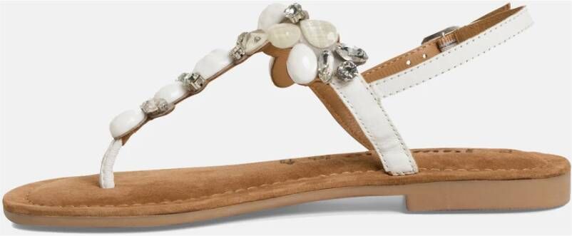 tamaris Witte Sandalen Elegante Stijl White Dames