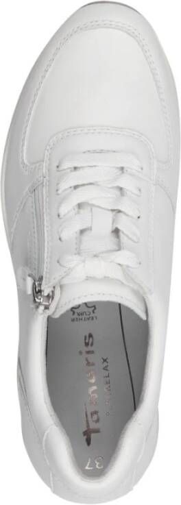 tamaris Witte Zilveren Sneakers Dames Schoenen White Dames