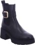 Tamaris dames leren laarzen enkellaarsjes vrouwen 1-25433-45 001 zwart M2543345 - Thumbnail 3
