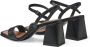 Tamaris Zwarte Elegante Open Platte Sandalen Black Dames - Thumbnail 9