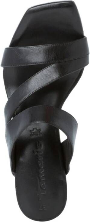 tamaris Zwarte elegante open slippers Zwart Dames