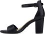 Tamaris Zwarte Leren Hoge Hak Sandalen Black Dames - Thumbnail 50
