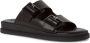 Tamaris Zwarte Leren Casual Open Slippers Black Dames - Thumbnail 8
