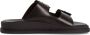 Tamaris Zwarte Leren Casual Open Slippers Black Dames - Thumbnail 9