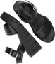 Tamaris Zwarte Casual Open Platte Sandalen Black Dames - Thumbnail 8