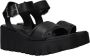 Tamaris Zwarte Casual Open Platte Sandalen Black Dames - Thumbnail 9