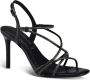 Tamaris Zwarte metalen elegante open sandalen Black Dames - Thumbnail 3