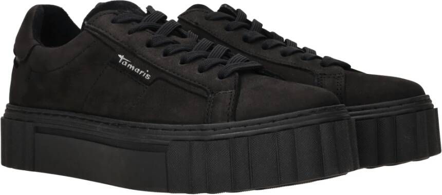 tamaris Zwarte Platform Sneakers Black Dames