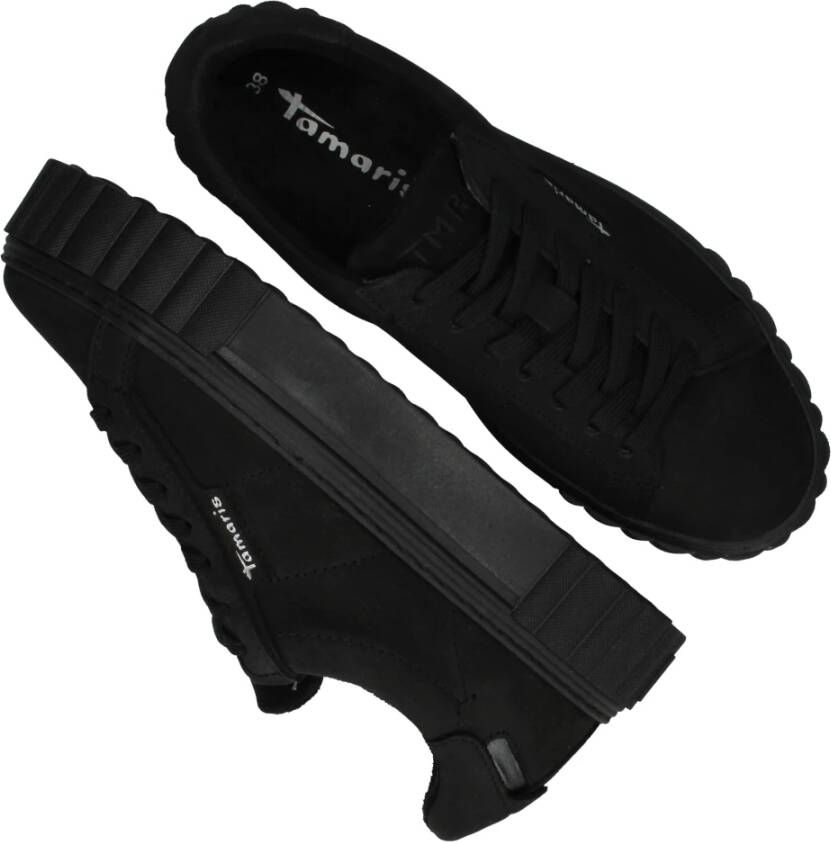 tamaris Zwarte Platform Sneakers Black Dames