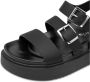Tamaris Sandalen Plat Sandalen Plat Zwart - Thumbnail 13