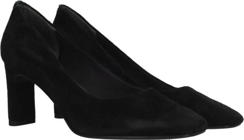 tamaris Zwarte Suède Pump met Zilveren Ketting Black Dames