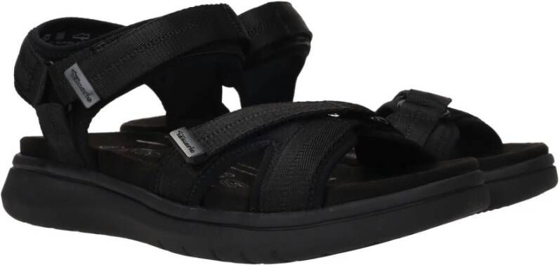 tamaris Zwarte Vegan Comfort Sandaal Black Dames