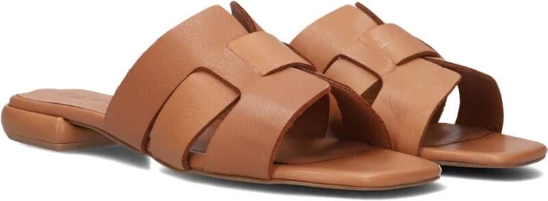 Tango Cognac Leren Slippers Tyrsa 1 Brown Dames