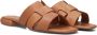 Tango Cognac Leren Slippers Tyrsa 1 Brown Dames - Thumbnail 10