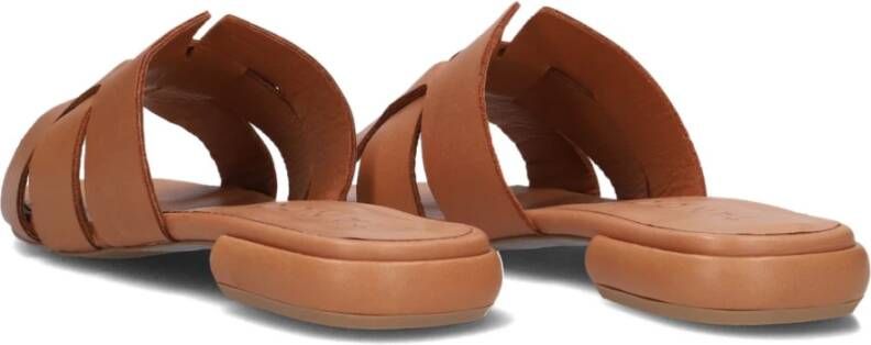 Tango Cognac Leren Slippers Tyrsa 1 Brown Dames