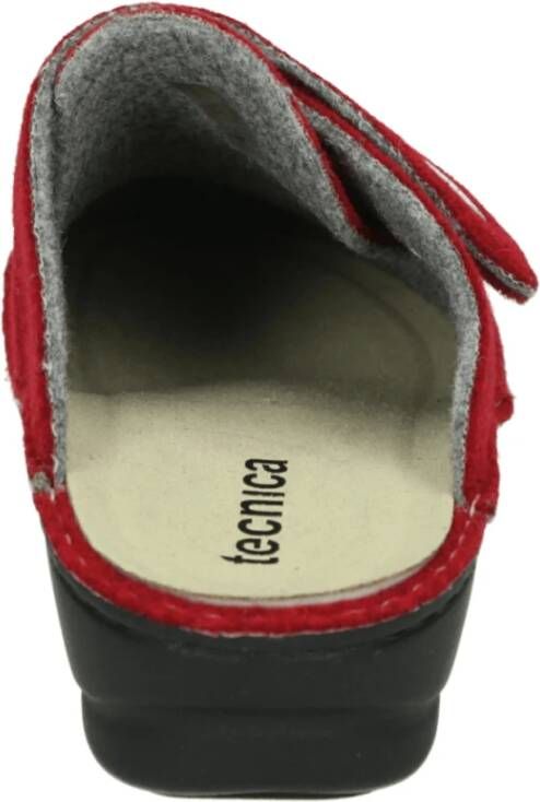 Tecnica Rode Slipper met Uitneembaar Voetbed