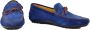 Testoni Leren Schoenen Rubberen Zool Blue Heren - Thumbnail 2