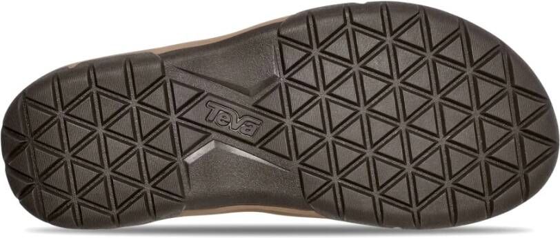 Teva Bruine leren herensandaal