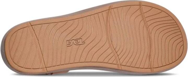 Teva Bruine Sleehak Sandaal Damesmode